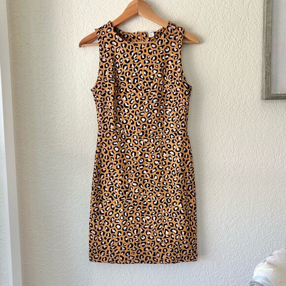H&M Leopard Print Mini Dress Size Small - Picture 2 of 12